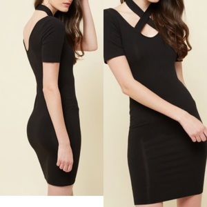 NWOT- black bodycon dress